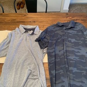Two Travis Mathew Mens Polos - size Medium